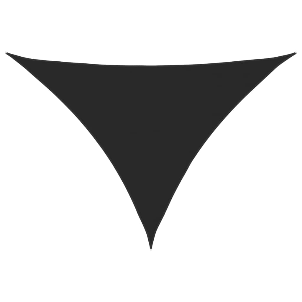 vidaXL Para-sol estilo vela tecido oxford triangular 5x6x6 m preto
