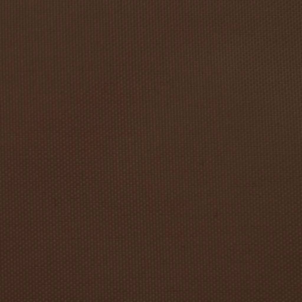 vidaXL Para-sol estilo vela tecido oxford triangular 3x3x3 m castanho