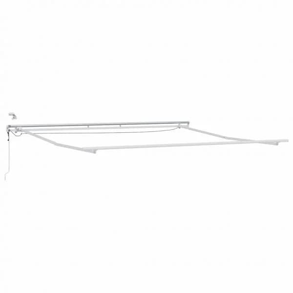 vidaXL Estrutura de Toldo Branco 500 × 350 cm Alumínio - 1533837301