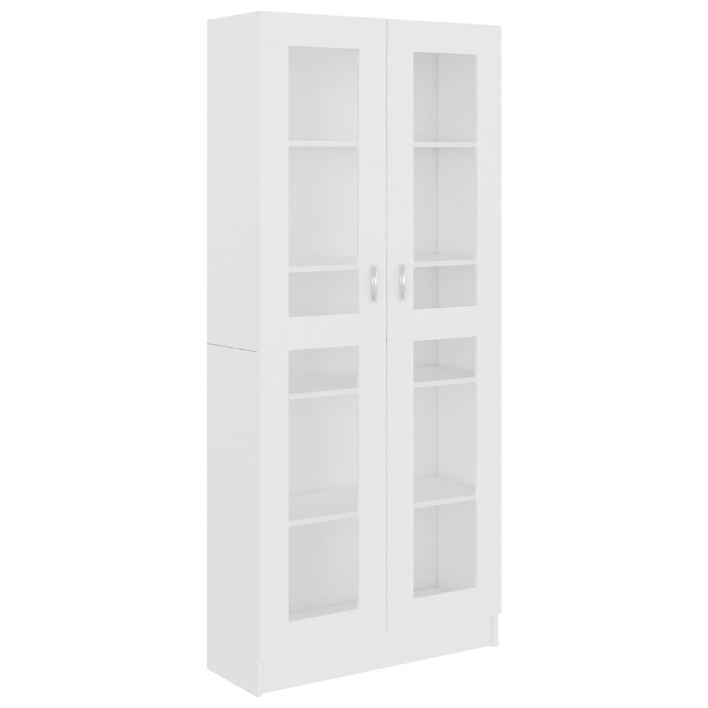 Armário Vitrine 82,5x30,5x185,5cm Contraplacado Branco - 802768