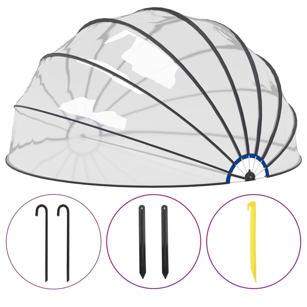 vidaXL Cúpula de piscina 559x275 cm