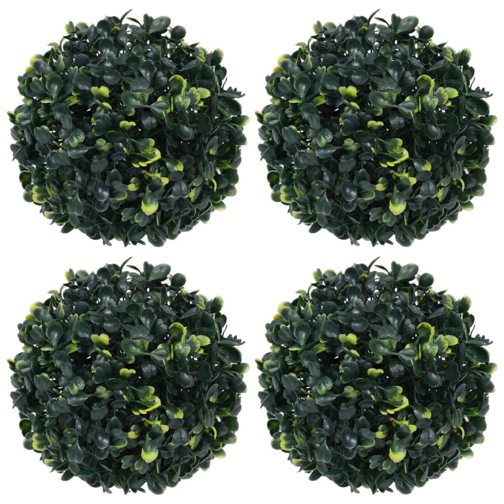 vidaXL Bolas de buxos artificiais 4 pcs 12 cm