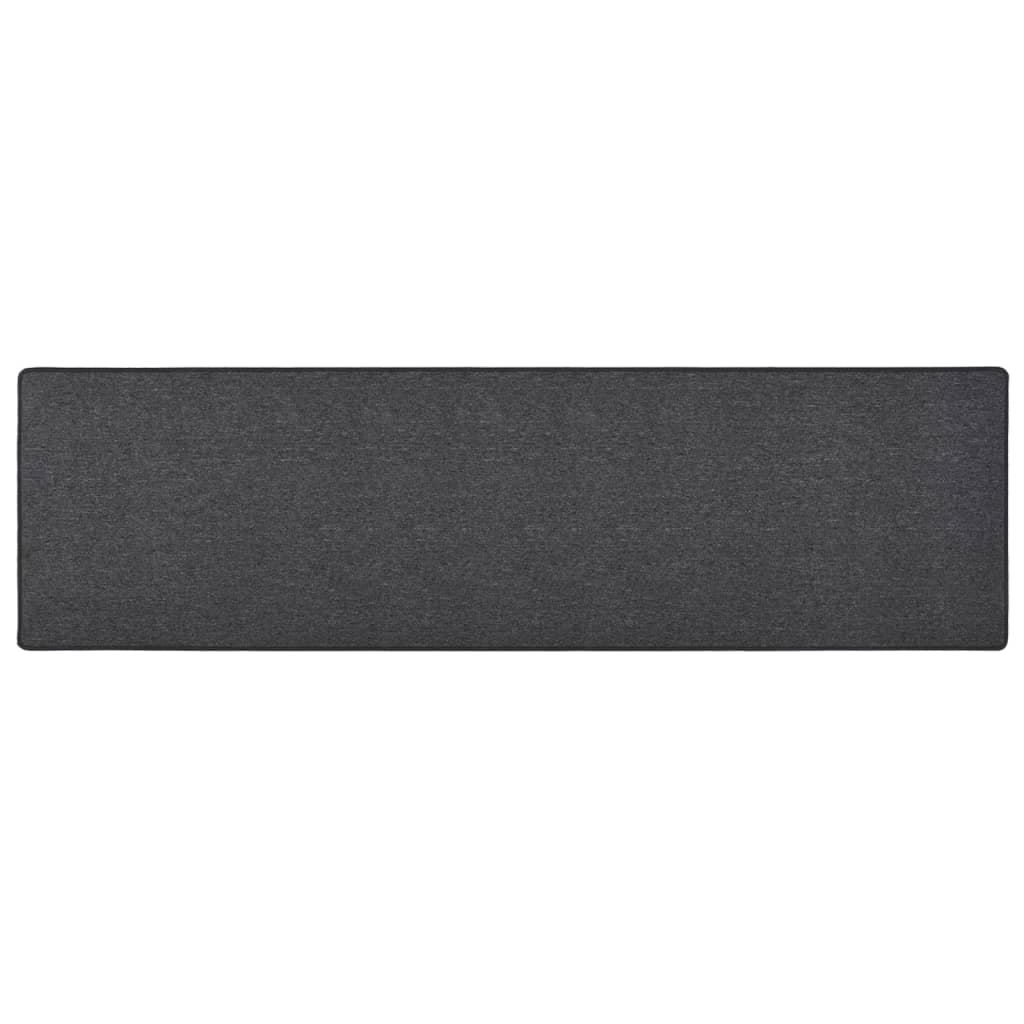 vidaXL Tapete/passadeira 50x200 cm antracite
