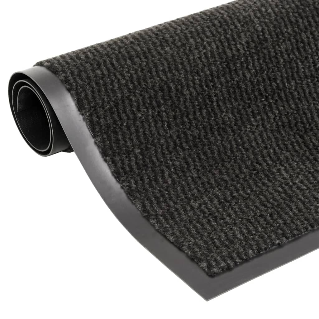 vidaXL Tapete de entrada tufado 60x180 cm preto