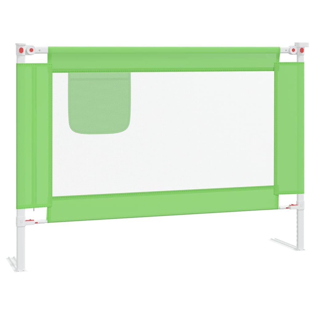 Barra de Segurança para Cama Infantil Tecido 90x25 cm Verde
