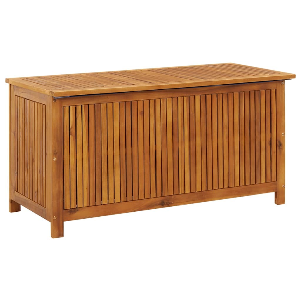 vidaXL Caixa de arrumação p/ jardim 113x50x58 cm madeira acácia maciça