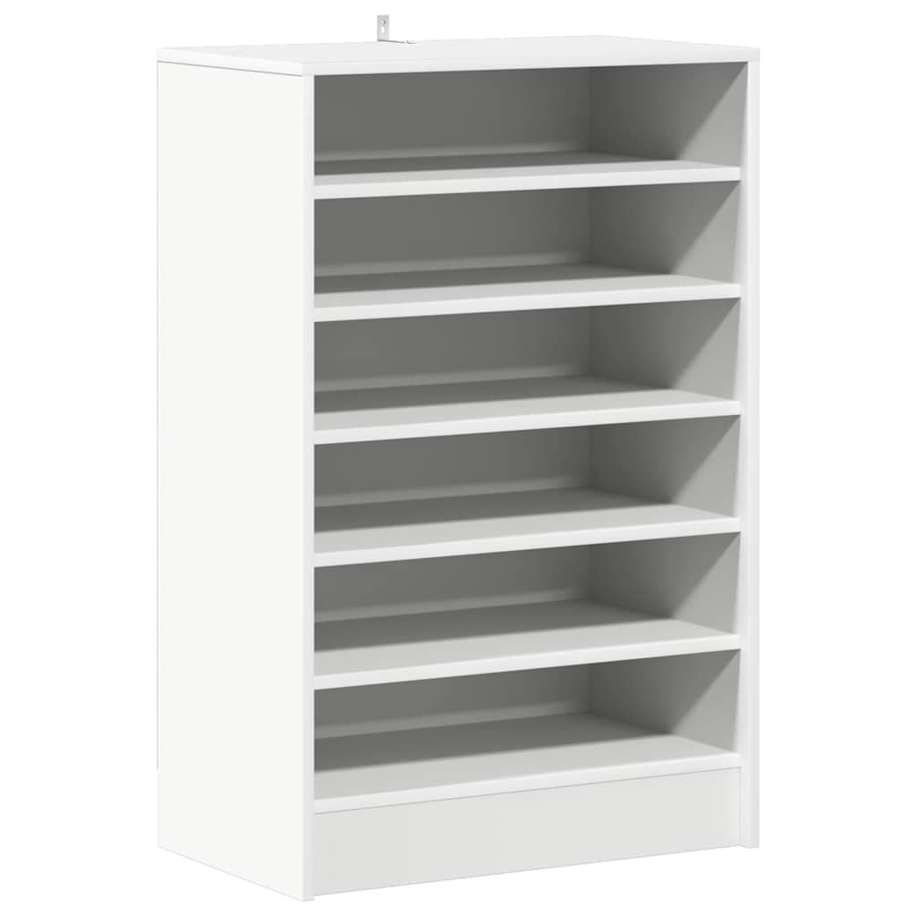 vidaXL Armário para sapatos 60x35x92 cm derivados de madeira branco