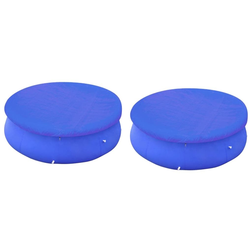 vidaXL Coberturas p/ piscinas acima do solo redondas 2 pcs 450-457 cm