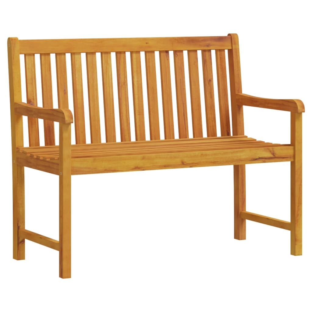 vidaXL Banco de jardim 110 cm madeira de acácia maciça