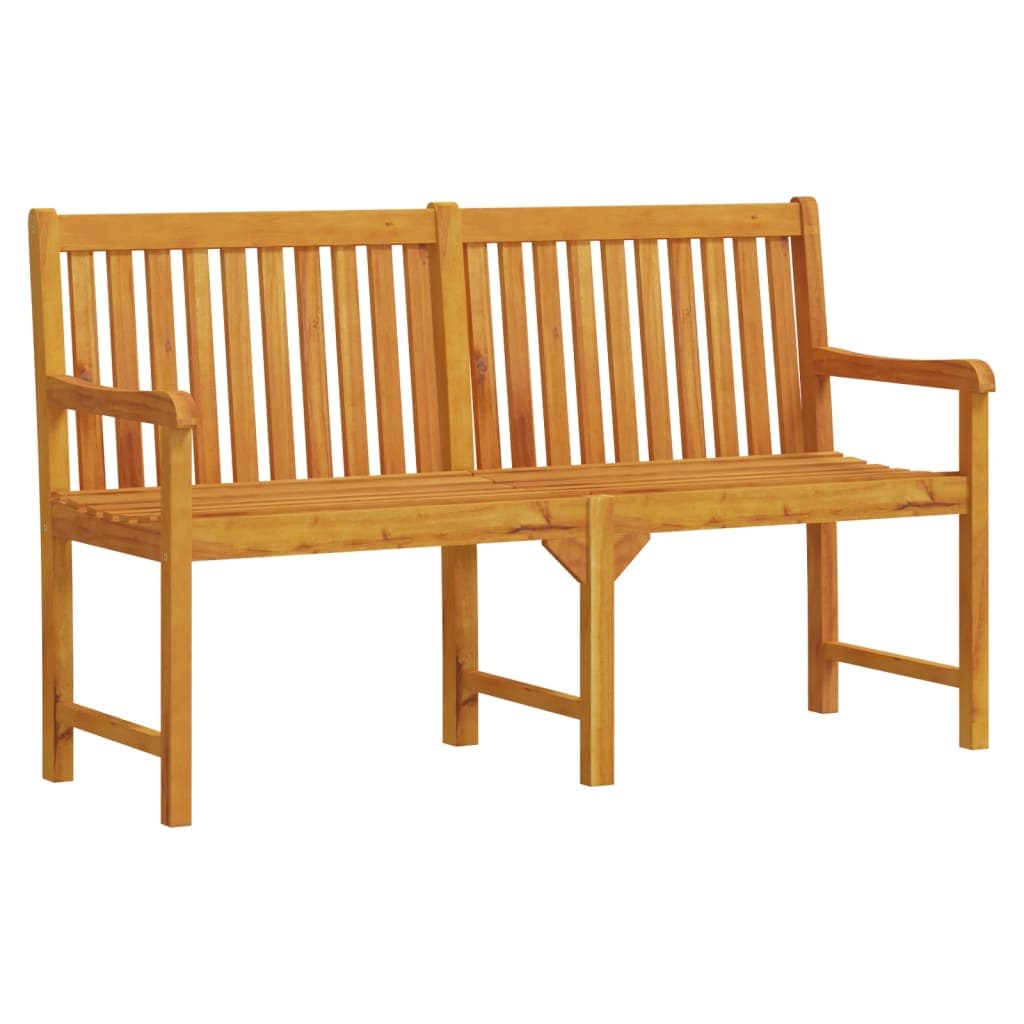 vidaXL Banco de jardim 150 cm madeira de acácia maciça