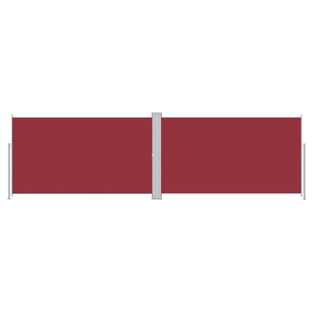 vidaXL Toldo lateral retrátil 180x600 cm vermelho