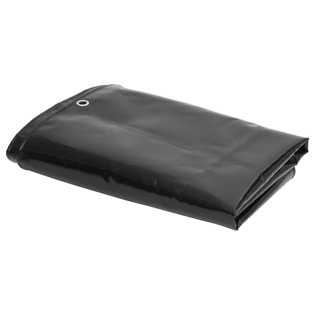 vidaXL Lona 650 g/m² 1,5x6 m preto