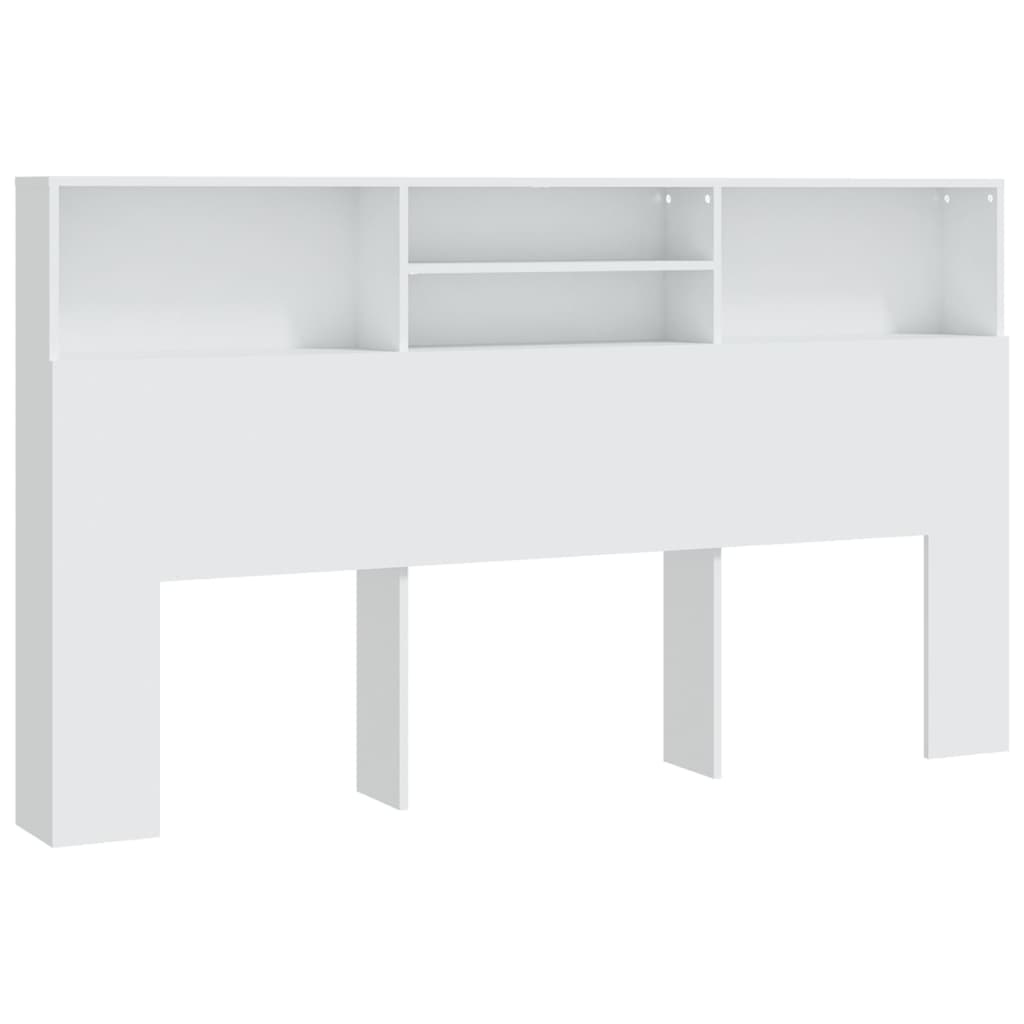 vidaXL Armário de cabeceira 180x19x103,5 cm branco