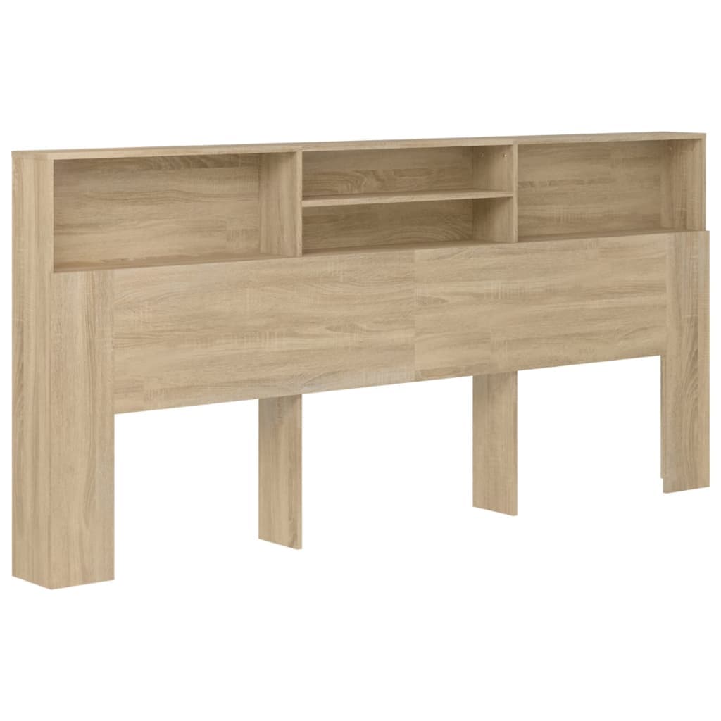 vidaXL Armário de cabeceira 220x19x103,5 cm cor carvalho sonoma