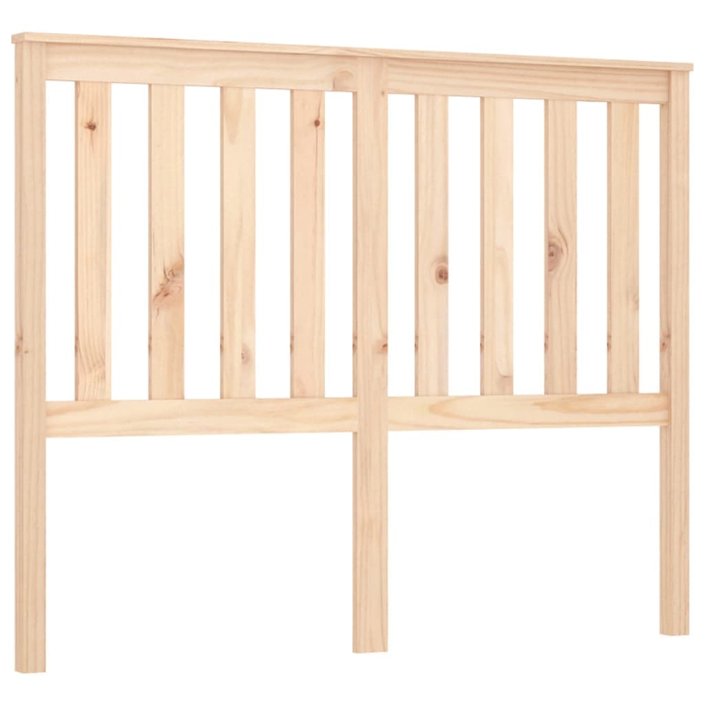 vidaXL Cabeceira de cama 141x6x101 cm pinho maciço
