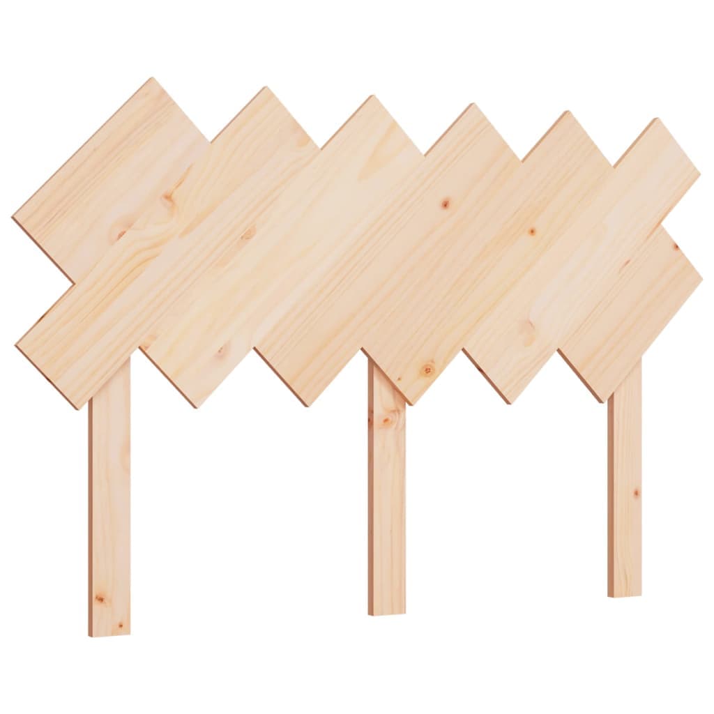 vidaXL Cabeceira de cama 122,5x3x80,5 cm pinho maciço