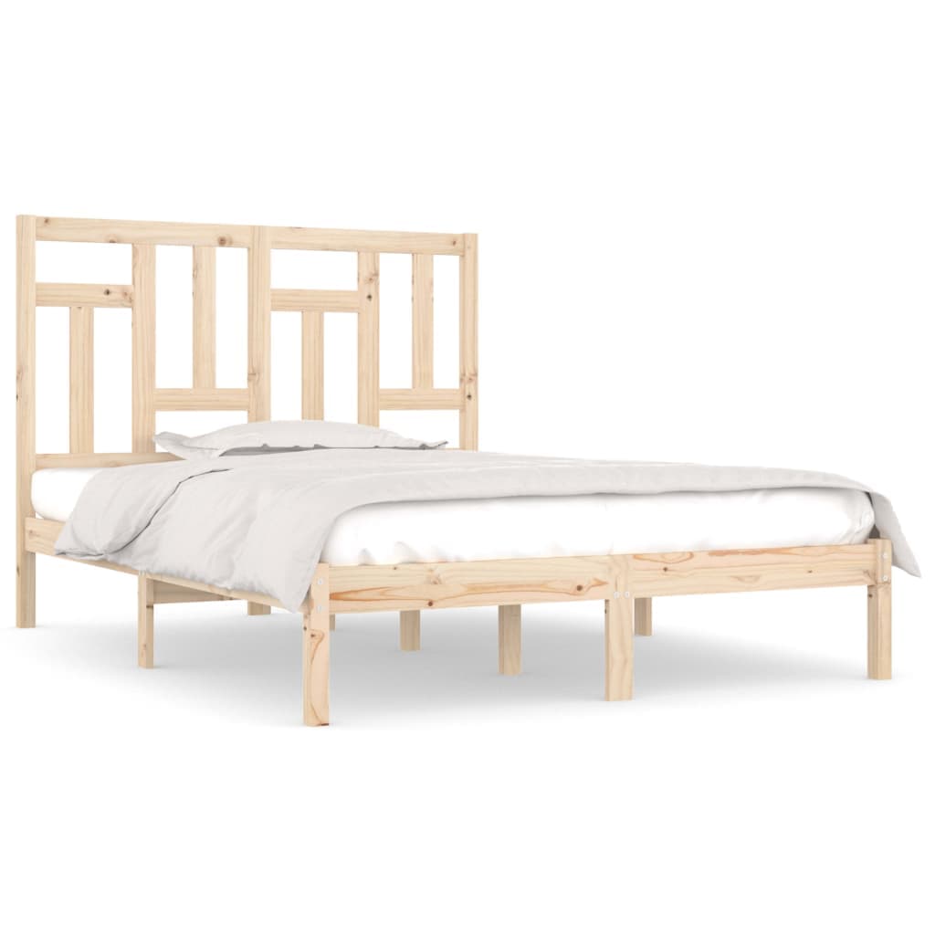 vidaXL Cama sem colchão 160x200 cm madeira de pinho maciça