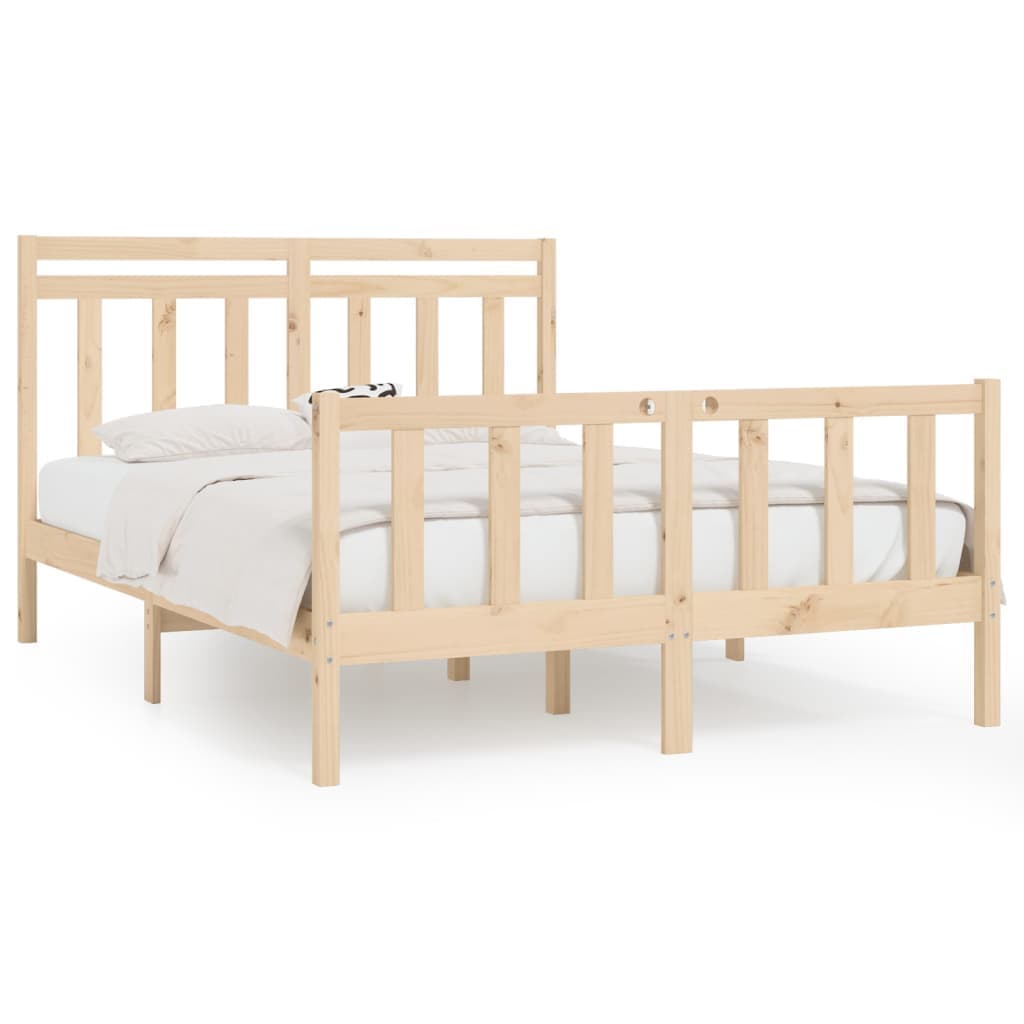 vidaXL Estrutura de cama 160x200 cm pinho maciço