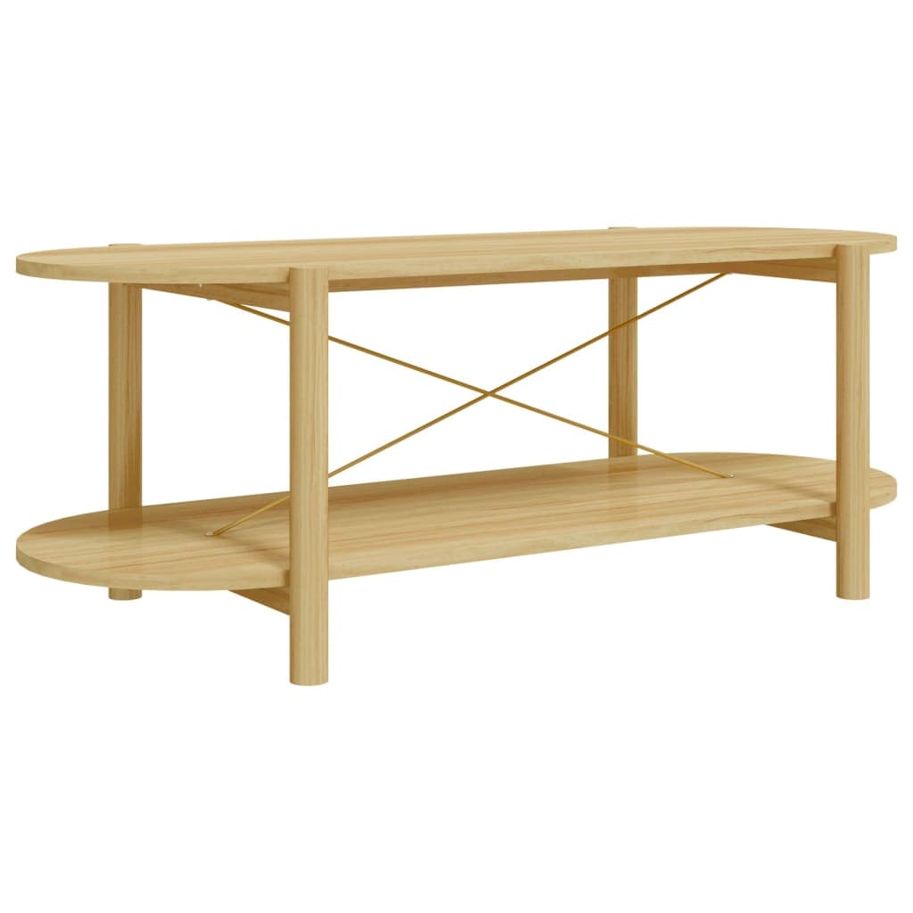 vidaXL Mesa de centro 110x48x40 cm derivados de madeira