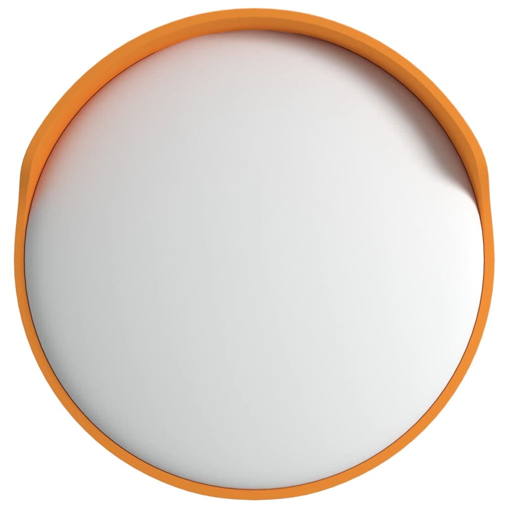 vidaXL Espelho convexo para trânsito para exterior laranja Ø30 cm policarbonato