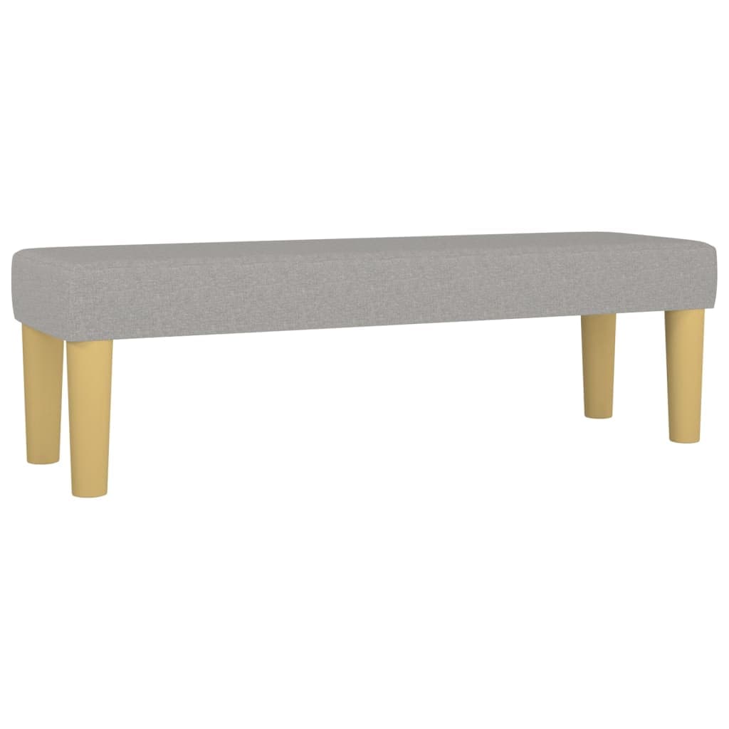 vidaXL Banco 100x30x30 cm tecido cinza-claro