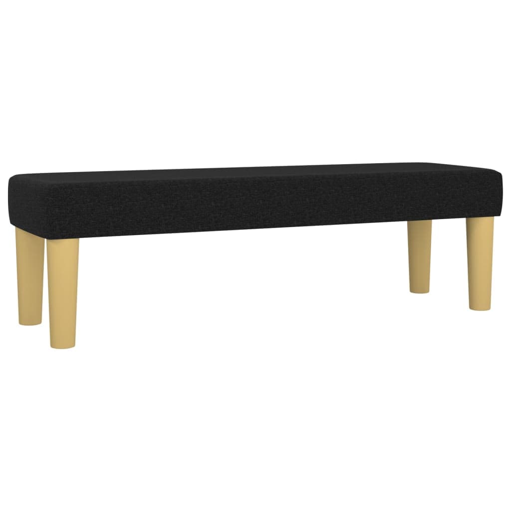 vidaXL Banco 100x30x30 cm tecido preto