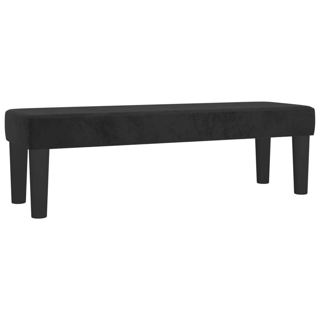 vidaXL Banco 100x30x30 cm veludo preto