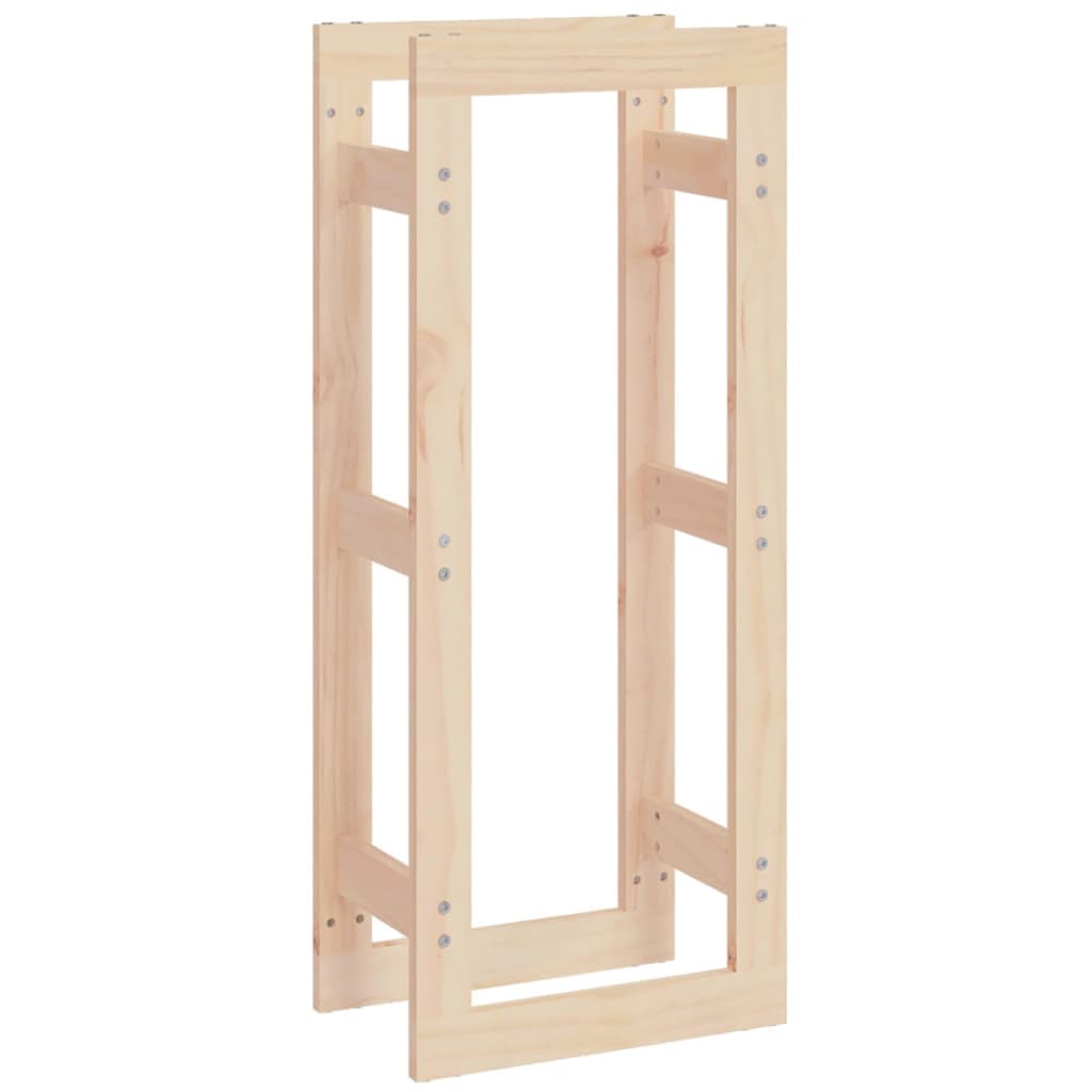 vidaXL Suporte para lenha 41x25x100 cm pinho maciço