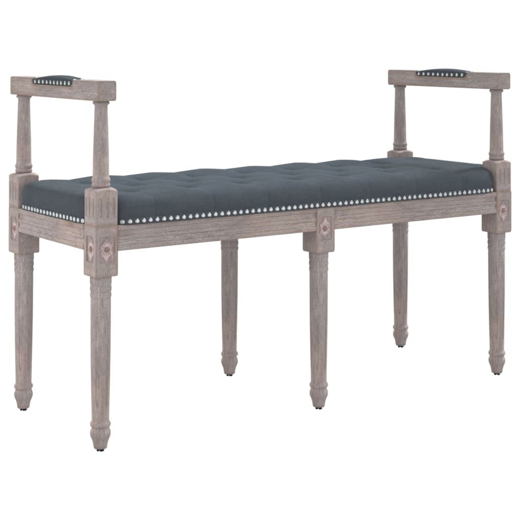 vidaXL Banco 110x40x70 cm veludo cinzento-escuro