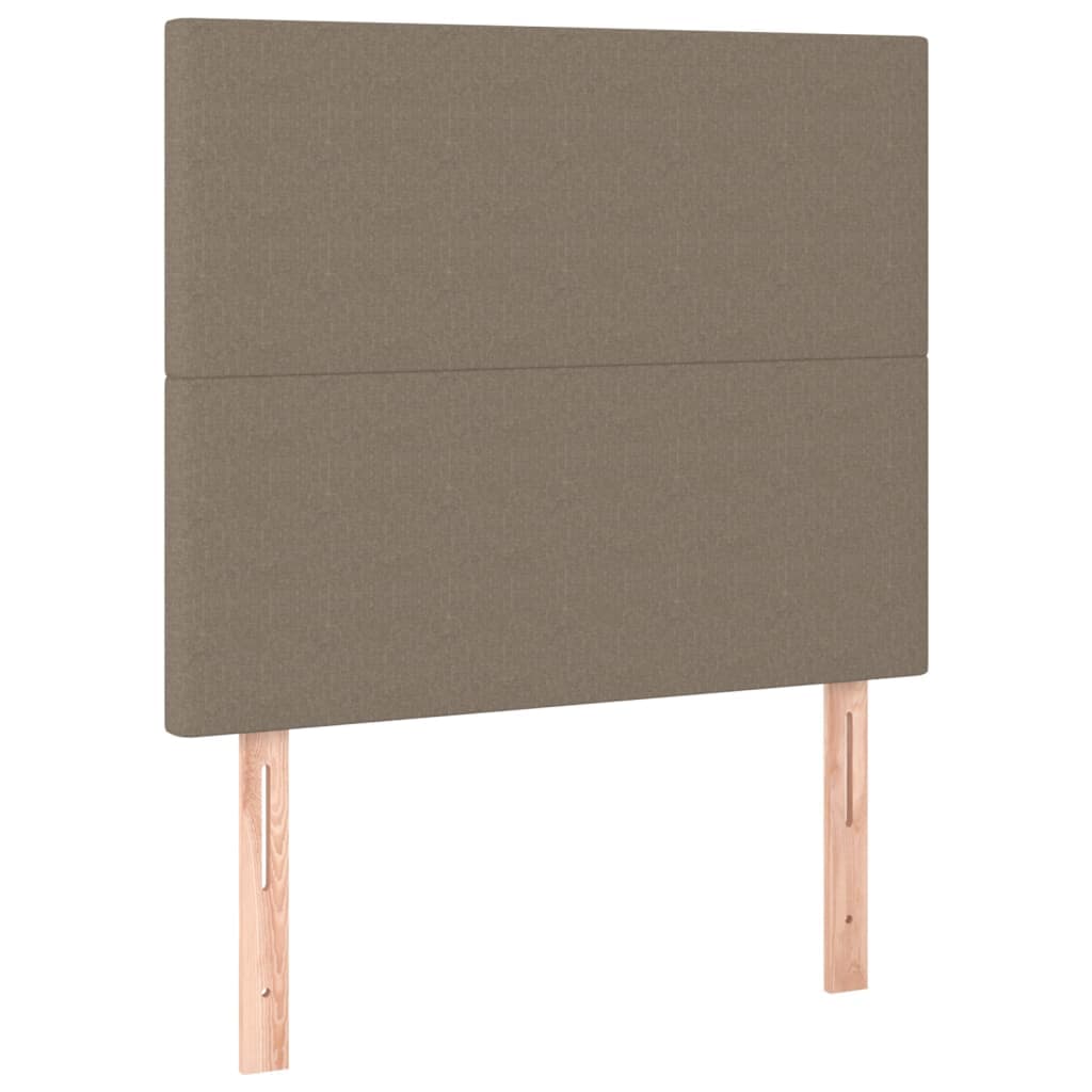 vidaXL Cabeceira Taupe 90x5x118/128 cm Tecido