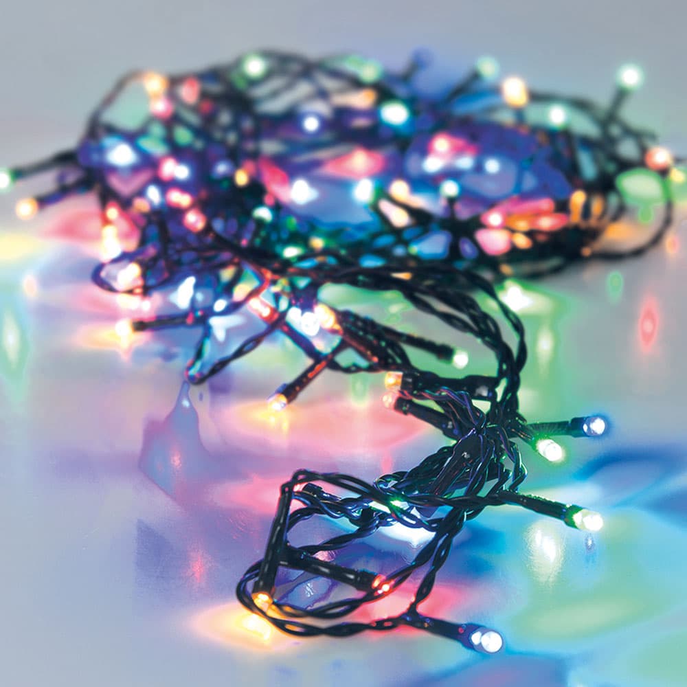 GRINALDA LED ´´TIPO ESPINHO´´ 700 LEDS MULTIFUNÇÕES MULTICOR 17