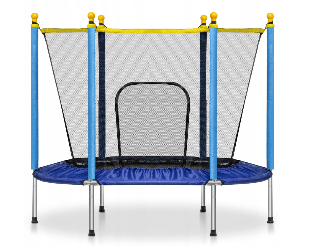 Trampolim com rede Ø140 cm até 45 kg azul