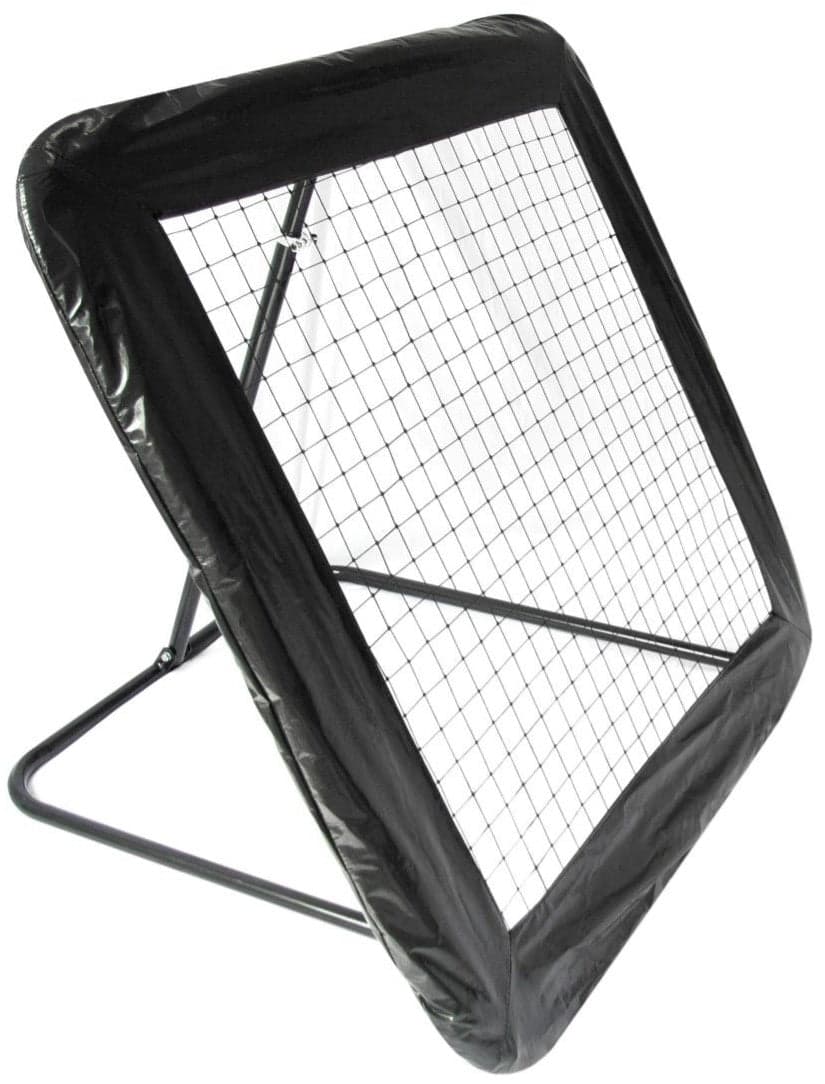 Rebounder baliza de futebol 124x124 cm preto
