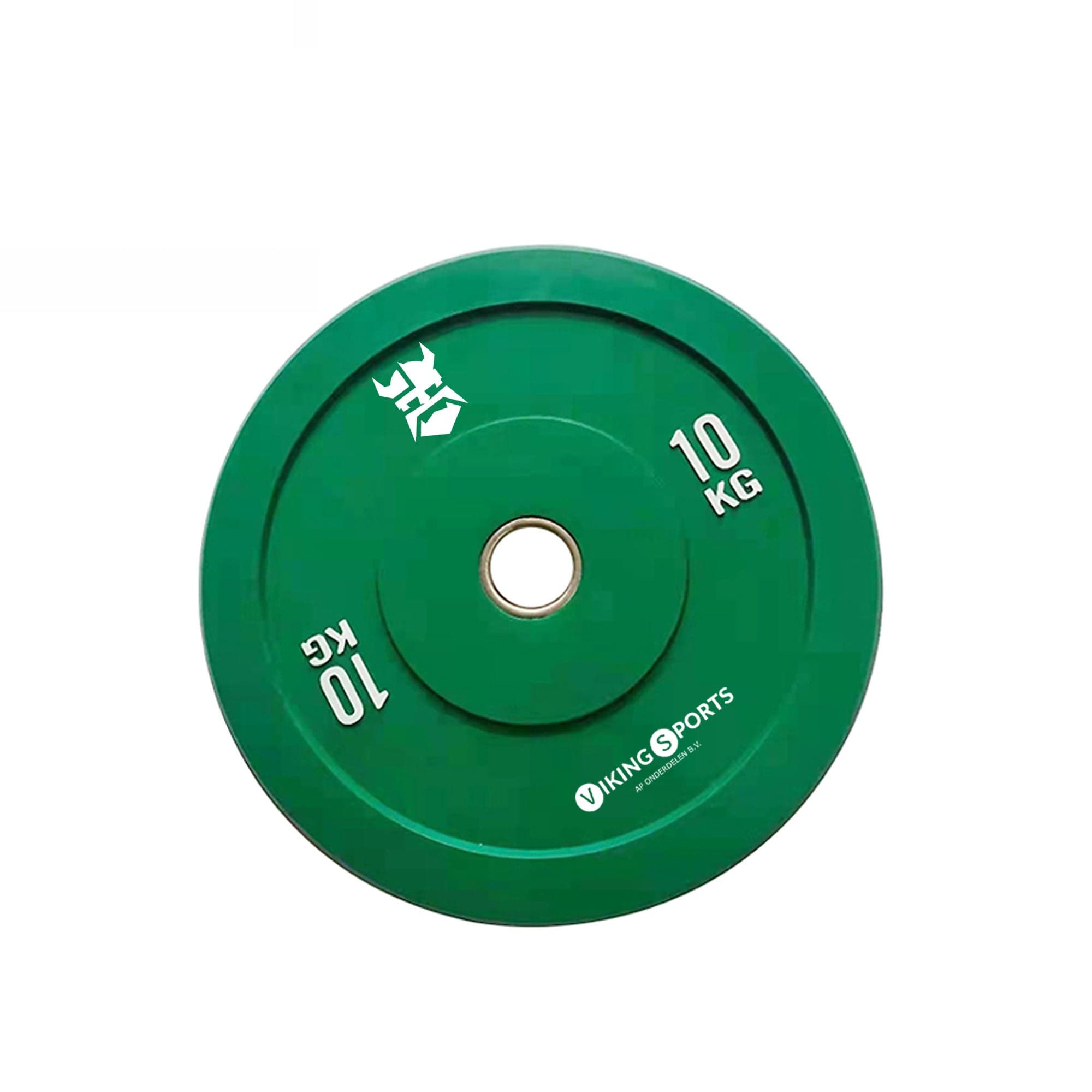 Disco bumper 10 kg Ø45 cm verde