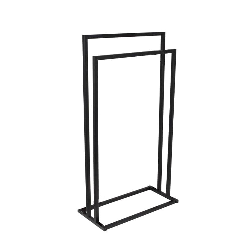 Toalheiro de pé 45 x 21,5 x 84,5 cm preto mate
