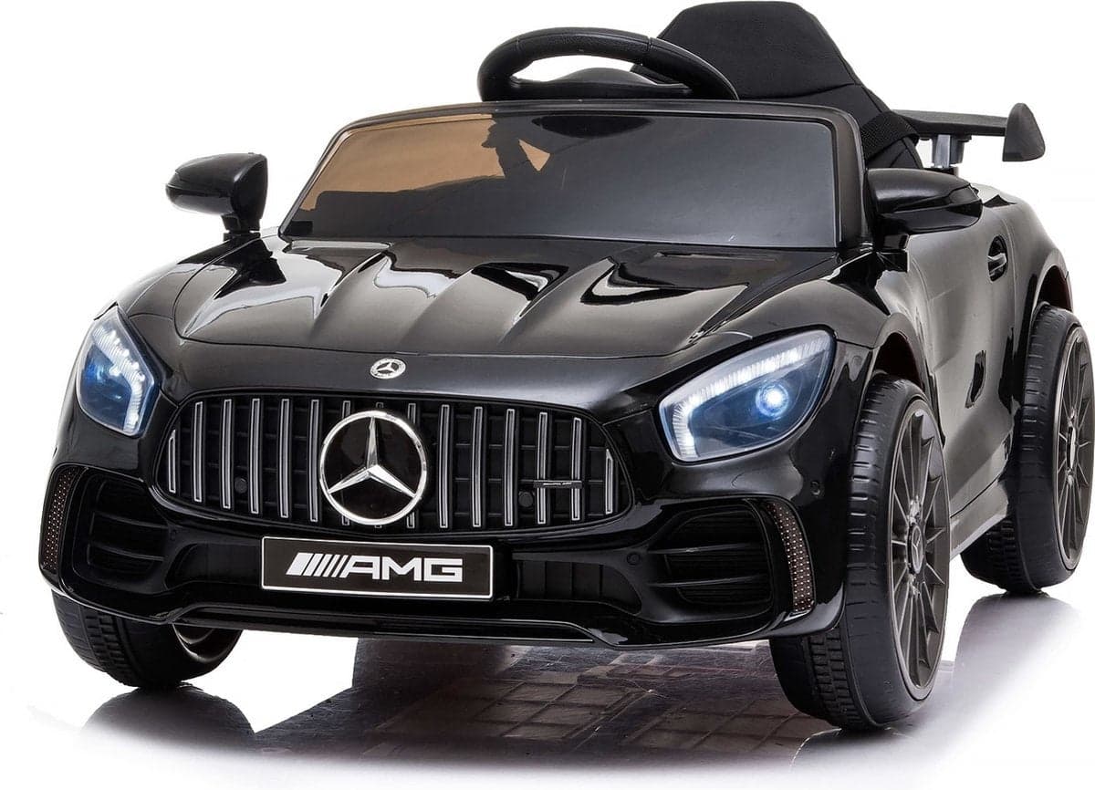 Carro elétrico infantil Mercedes GTR AMG preto 2 x 25 W