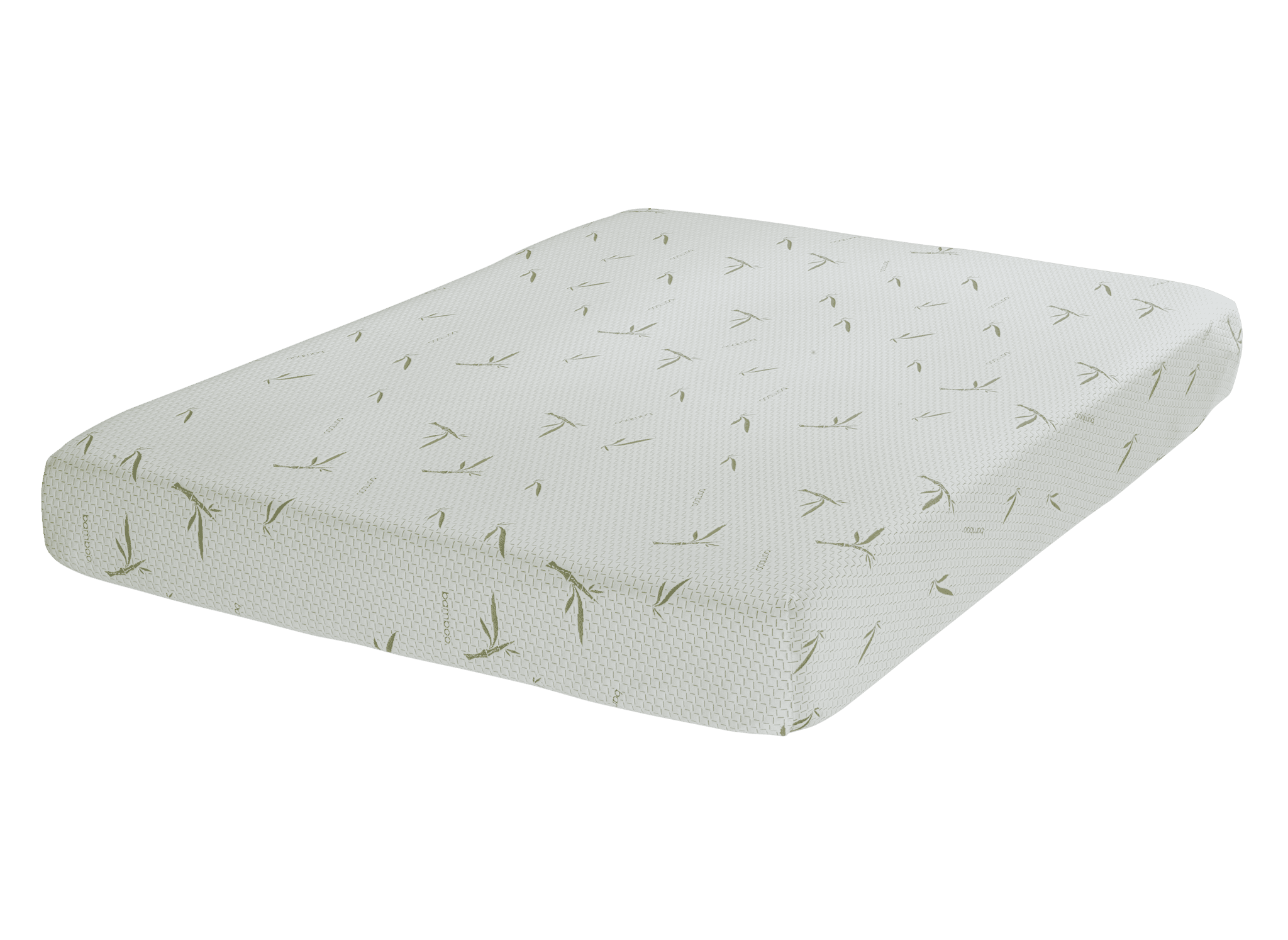 Colchão de espuma fria 200 x 90 x 12 cm capa bambu