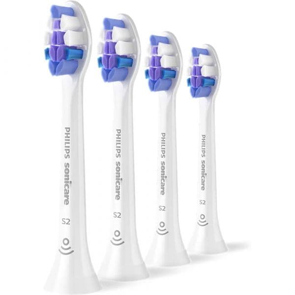 Philips Recargas para Escova de Dentes Elétrica Sonicare Sensitive S2 HX6054/87 4 Unidades