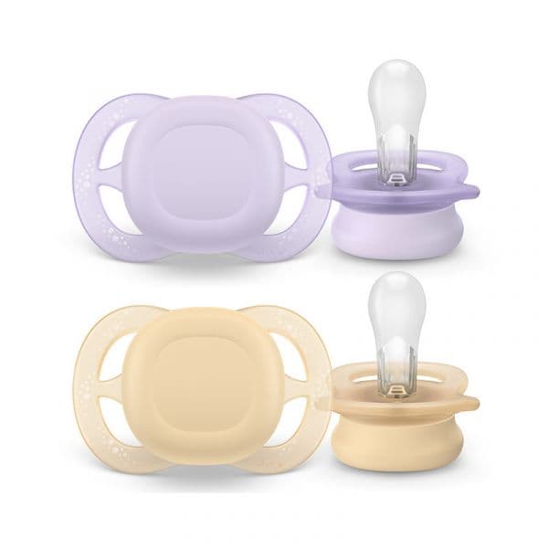 Philips Avent 2 Chupetas Eco UltStart0-2M Rosa