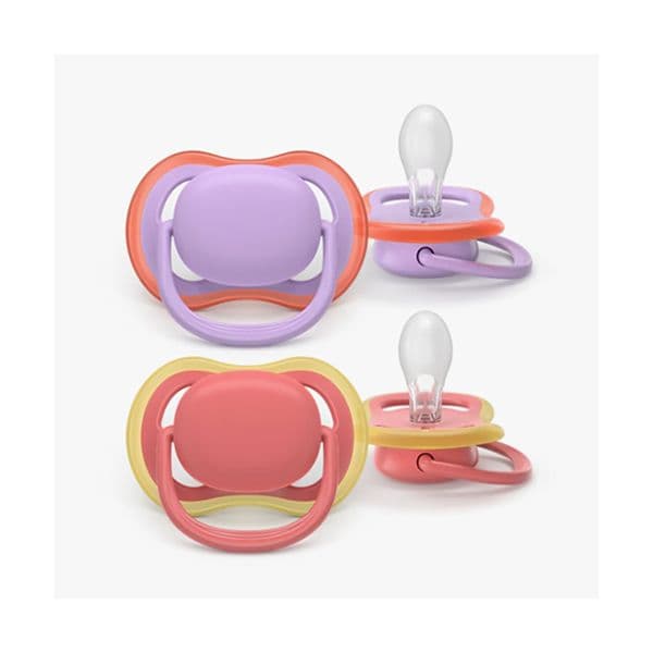 Philips Avent 2 Chupetas Eco UltAir 18M+ Rosa