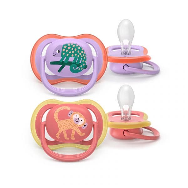 Philips Avent 2 Chupetas Eco UltAir Deco 18M+ Rosa