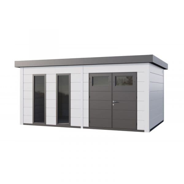 Telluria Abrigo de Jardim Metálico NH11 Branco / Branco 538 x 358 Aço Galvanizado