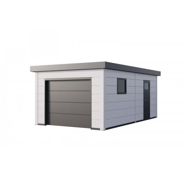 Telluria Garagem Metálica NH2 Branco / Branco 628 x 358 Aço Galvanizado