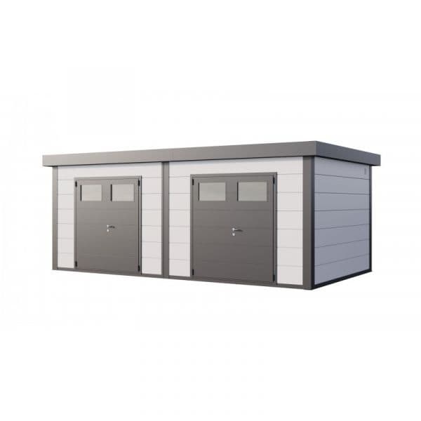Telluria Abrigo de Jardim Metálico NH12 Branco 642 x 358 Aço Galvanizado
