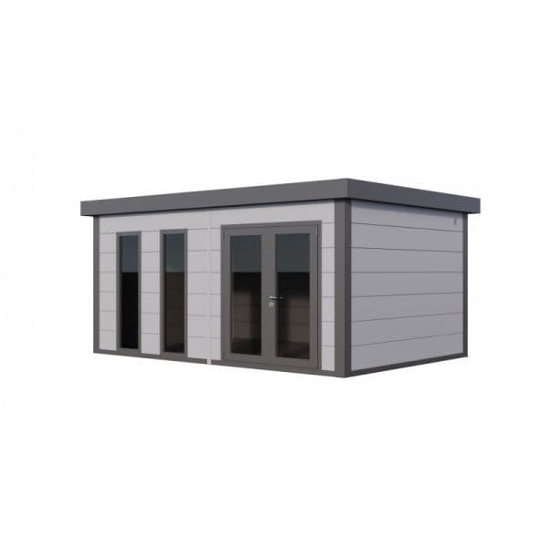 Telluria Abrigo de Jardim Metálico NH11 Iluminado Cinza Claro 538 x 358 Aço Galvanizado