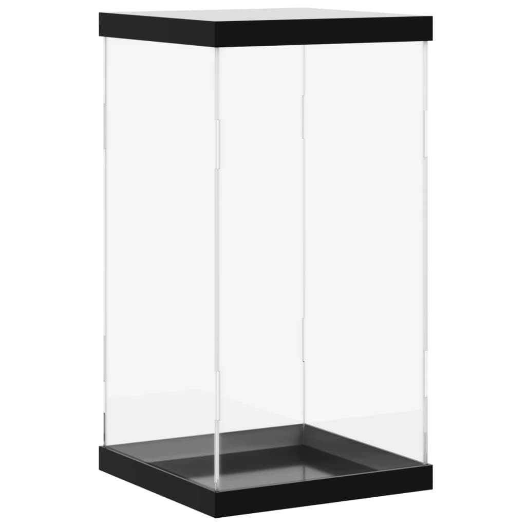 vidaXL Caixa de exposição 20x20x38 cm acrílico transparente