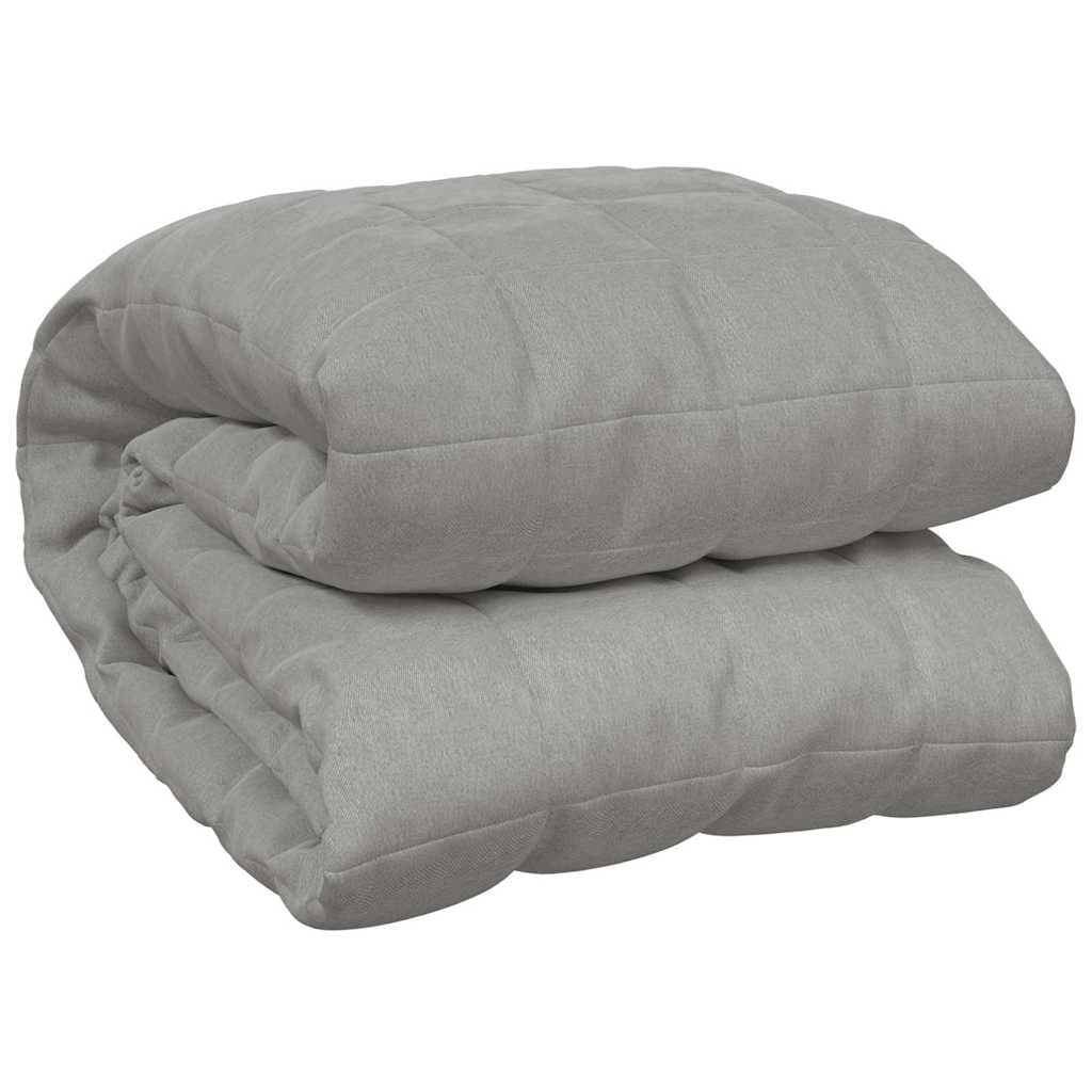 vidaXL Manta pesada 9 kg 120x180 cm tecido cinza