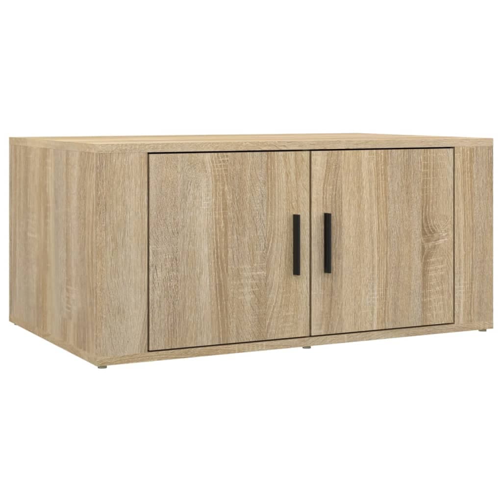 vidaXL Mesa de centro 80x50x36 cm derivados madeira carvalho sonoma