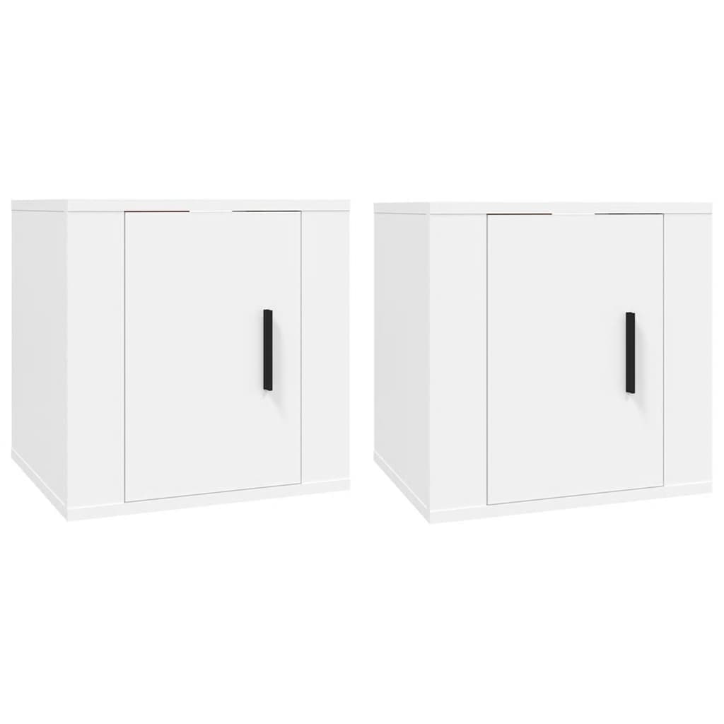vidaXL Móveis de TV para parede 2 pcs 40x34,5x40 cm branco