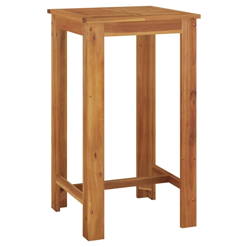 vidaXL Mesa de bar de jardim 60x60x105 cm madeira de acácia maciça